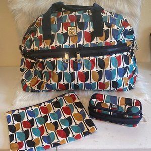 Brighton Newberry Jetsetter 3 pc Ripstop Nylon duffel set NWOT!